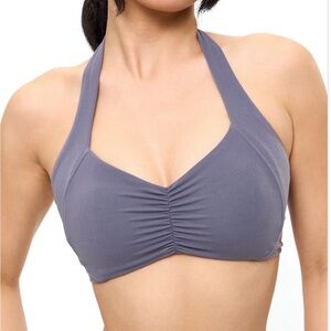 Buffbunny Poshknit Scrunch Halter Sports Bra - Anchor